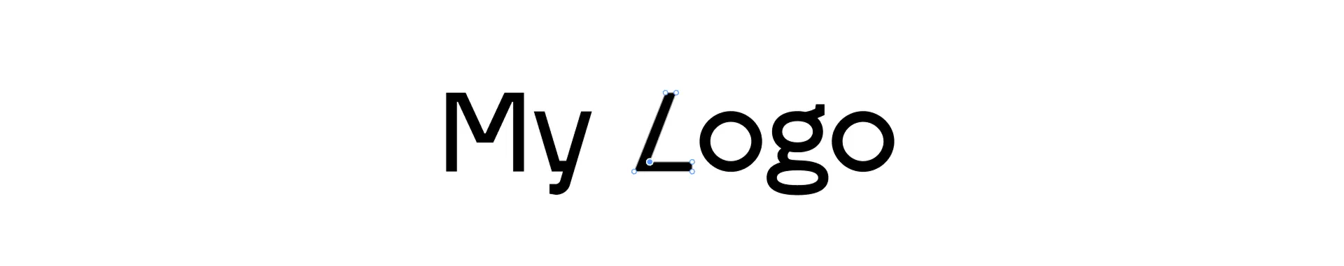 Логотиа в кривых