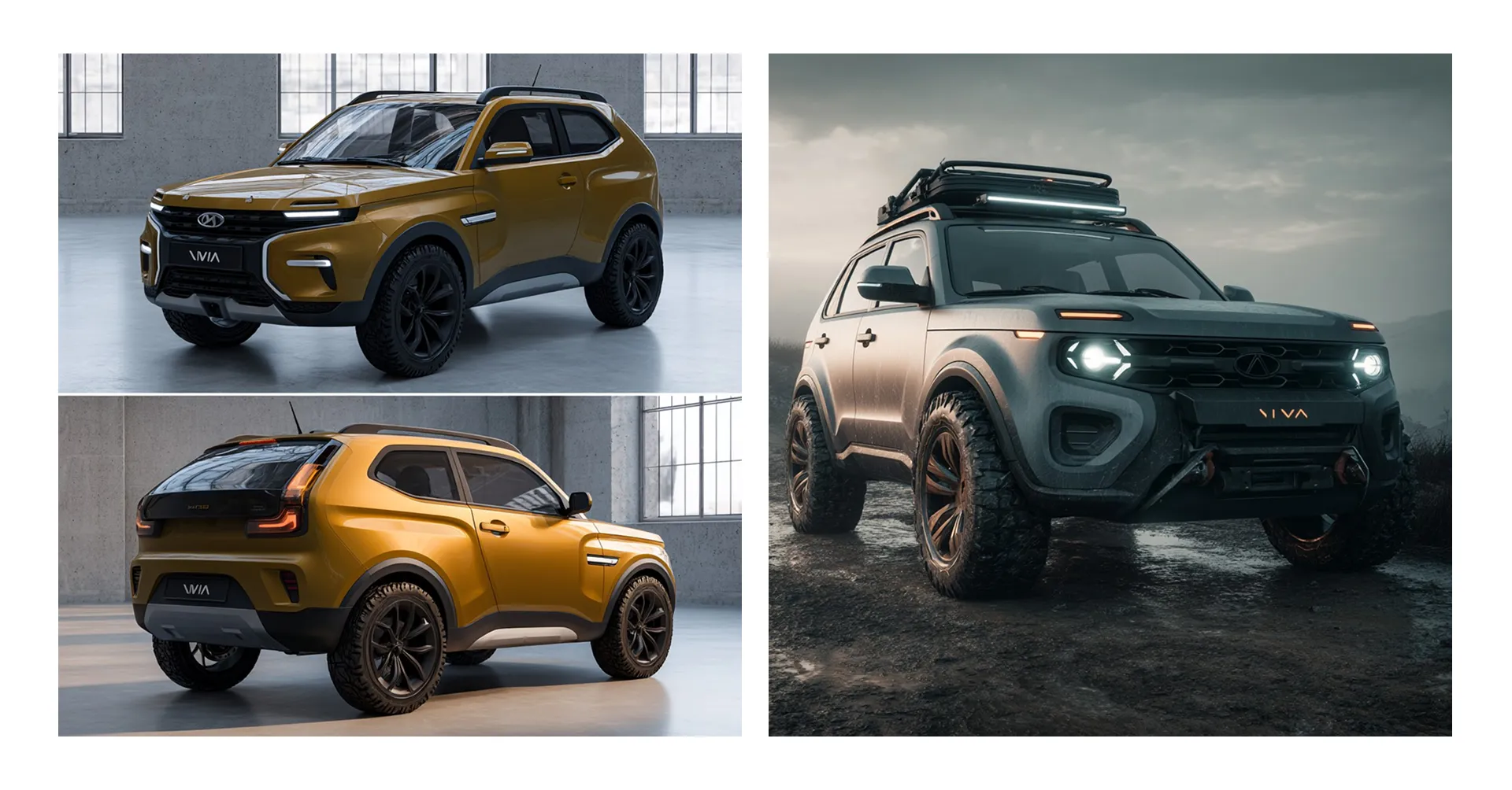 Лада нива дизайн Midjourney